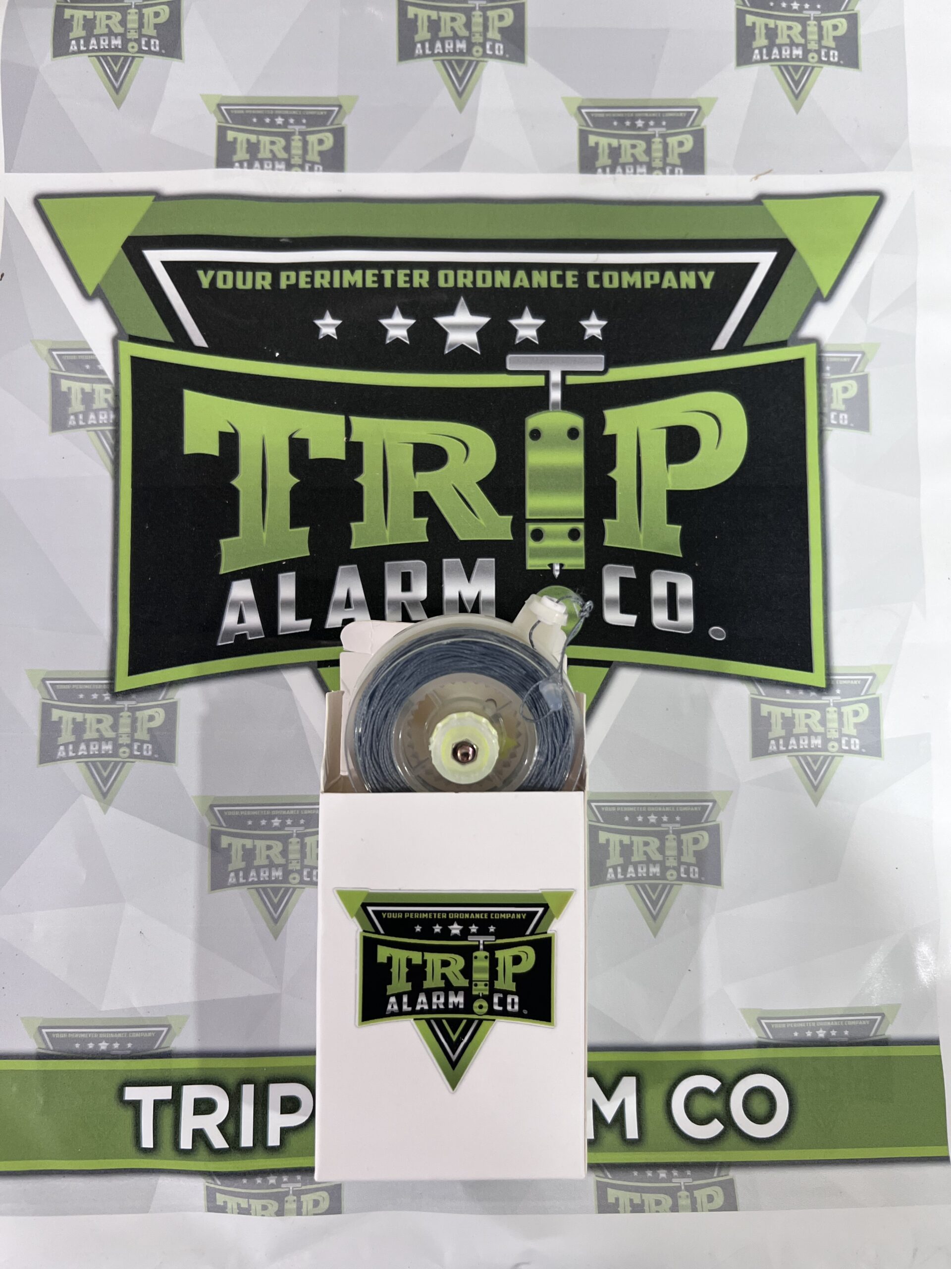 85ft of Kevlar trip wire on reusable quick reel